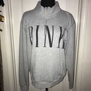 Victoria’s Secret pink half zip sweater